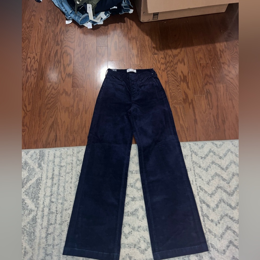 Gap striped blue jeans
